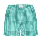 Women's Summer Retro Plaid High Waist Wide Leg Casual Shorts