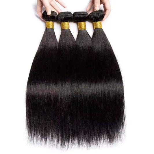 30 32 Inch Straight Human Hair Bundles 100% Raw Human Hair 1 Bundle Deals Weaving Natural Hair Extensions