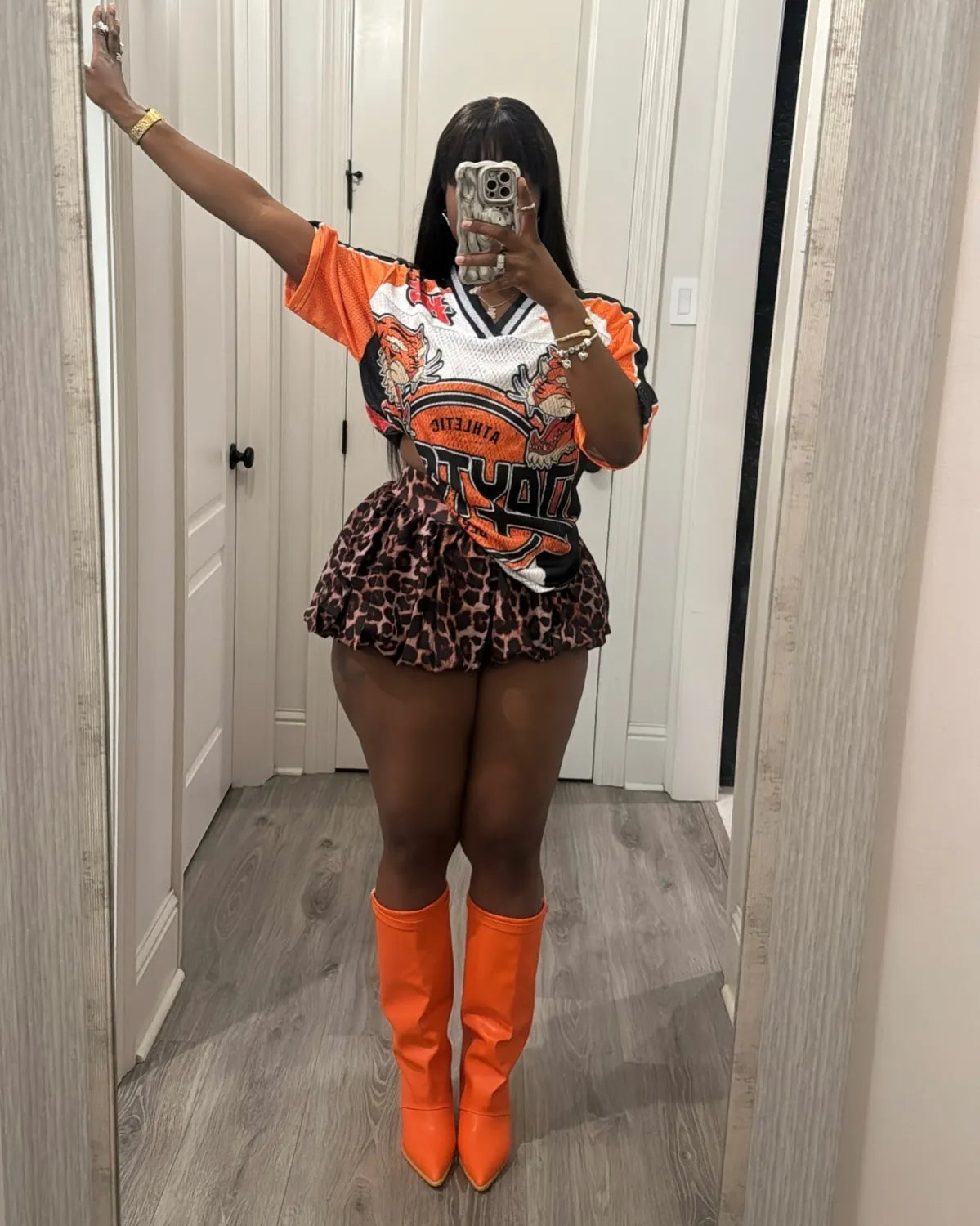 Women basketball uniform American retro casual short sleeve Top