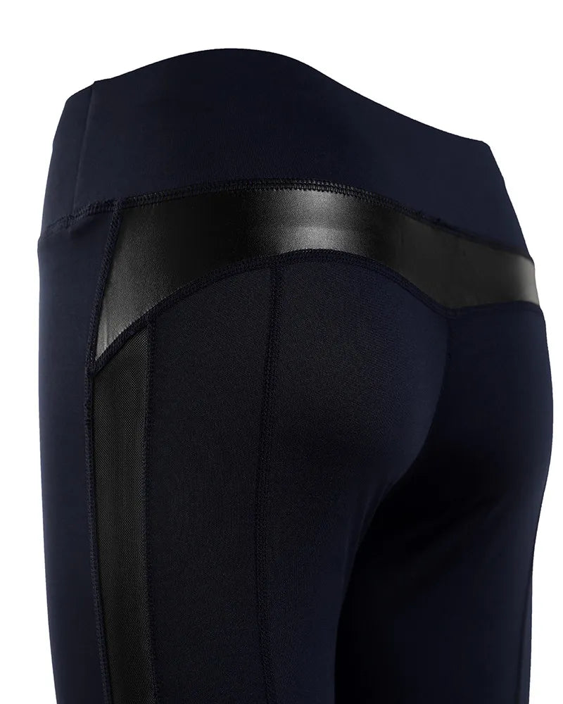 Women's Mesh Patchwork Slim Tight Leggings